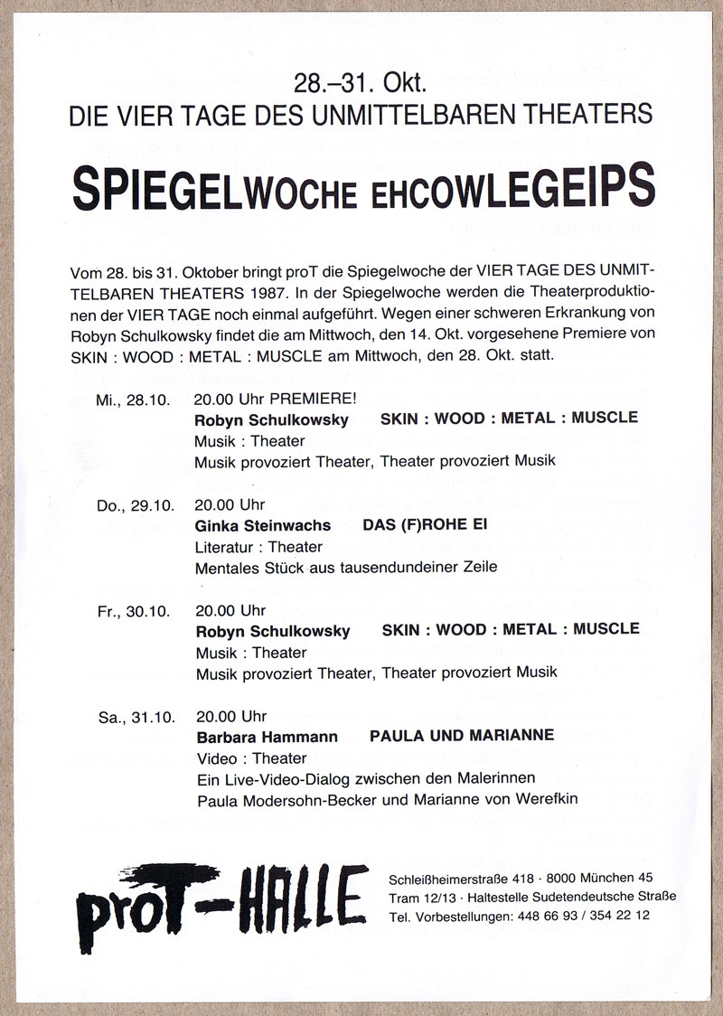 Flyer-Spielwoche