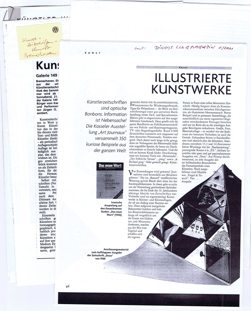 olbrich-konvolut-zeitungsartikel-ausstellungen-kuenstlerzeitschriften